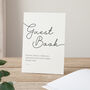 Personalised Surname Modern Wedding Guest Book, thumbnail 2 of 2