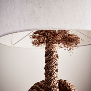 Rockport Jute Rope Knot Table Lamp, 5 of 8