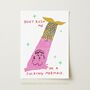 Don’t Rush Me I’m A Fucking Mermaid Bathroom Art Print, thumbnail 2 of 2