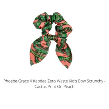 Sustainable Kids Hair Accessories Bow Scrunchies, 4 of 12