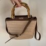 Personalised Custom Straw Amalfi Cross Body Bag, thumbnail 3 of 5