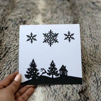 Black And White Christmas Cards Pack, 3 of 5