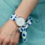 Blue Elephant Changeable Women Cotton Strap Wrist Watch, thumbnail 1 of 7