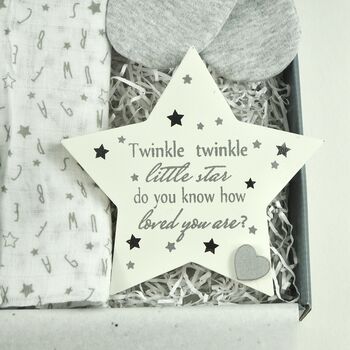 Twinkle Twinkle Little Star New Baby Letterbox Gift Set, 2 of 6