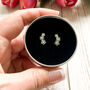 Silver Climber Earrings, Flowers, In A Gift Tin, thumbnail 1 of 10