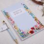 Personalised Blue Floral Desk Stationery Gift Box, thumbnail 4 of 7