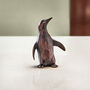 Miniature Bronze Penguin Sculpture, 8th Anniversary, thumbnail 1 of 8