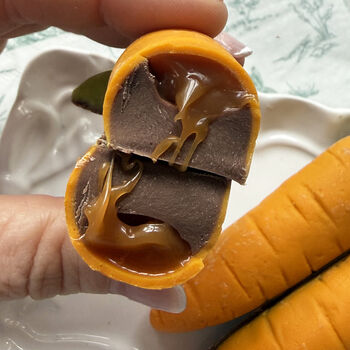 Three Caramel Filled Chocolate Carrots | Easter Treats, 3 of 5