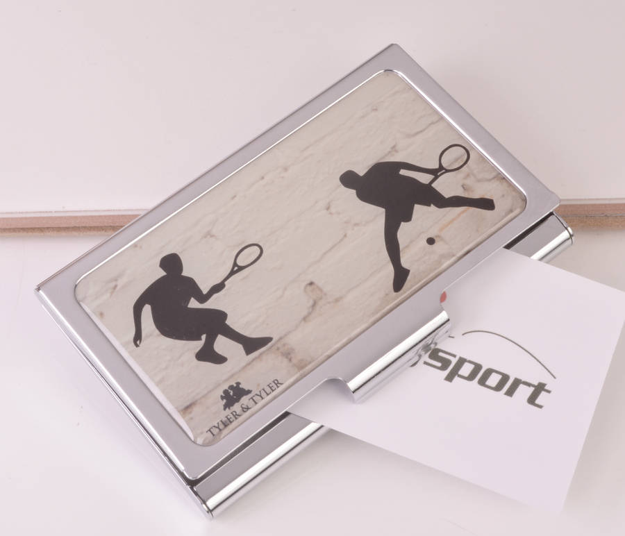 tennis business card case by me and my sport