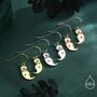 Sterling Silver Otter Drop Earrings, thumbnail 3 of 10