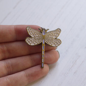 Dragonfly Enamel Pin Badge, 2 of 5