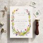 Spring Flowers Evening Invitations And Envelopes, thumbnail 1 of 8