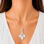 Sterling Silver Calla Lily Trio Pendant, thumbnail 4 of 4