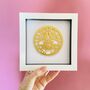 Framed Golden Wedding Personalised Paper Cut, thumbnail 2 of 12