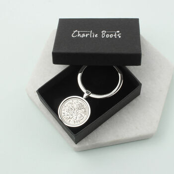 Personalised 1962 60th Birthday Sixpence Keyring, 7 of 11