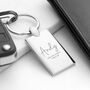 Personalised Special Person Rectangle Keyring, thumbnail 1 of 5