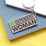 'Gindependent Woman' Funny Gin Keyring, thumbnail 2 of 2