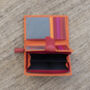 Woman's Personalised Orange Leather Wallet, thumbnail 9 of 12