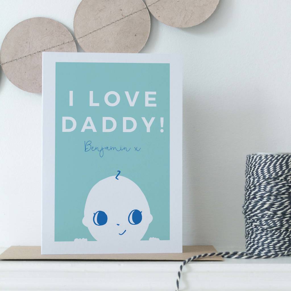 personalised daddy's first valentine's day card by small dots ...