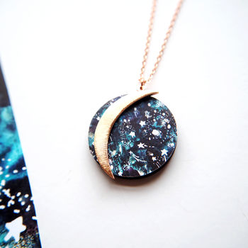 Moon And Star Necklace Pendant, 5 of 6