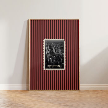 New York City Striped Wall Art Print, 4 of 9