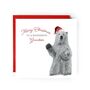 Merry Christmas To A Wonderful Grandson Polar Bear Christmas Card, thumbnail 1 of 4