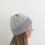 Grey Lambswool Knitted Beanie Hat, thumbnail 5 of 9