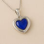 Personalised Girls Sterling Silver Heart Mood Stone Necklace, thumbnail 1 of 10