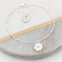 Personalised Silver And Gold Plated Daisy Bracelets, thumbnail 3 of 6