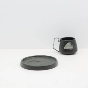 Hic Ceramics Handmade Espresso Saucer And Cup Set, 3 of 3