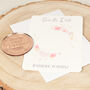 Personalised Rose Gold Circle Save The Date Magnet, thumbnail 3 of 4