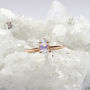 Odele 9ct Rose Gold Marquise Moonstone Ring, thumbnail 4 of 8