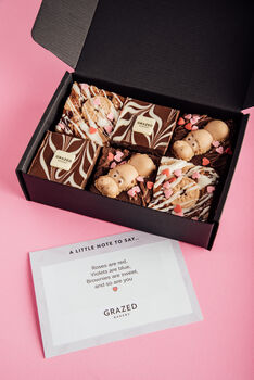 Valentine's Blondie And Brownie Six Piece Gift Box, 5 of 9