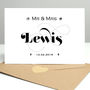 Personalised Wedding Card With Diamantes, thumbnail 3 of 9