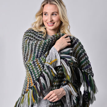 Ellie Rainforest Wrap Easy Knitting Kit, 3 of 6