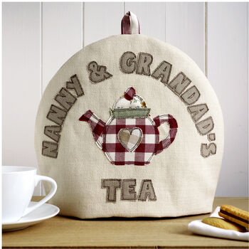 Personalised Embroidered Tea Pot Cosy Gift For Father's Day, 2 of 12