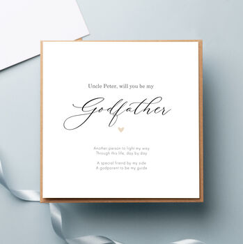 Will You Be My Godparents Card, 2 of 4