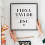 Personalised Graduation Gift Print Poster Style, thumbnail 1 of 8