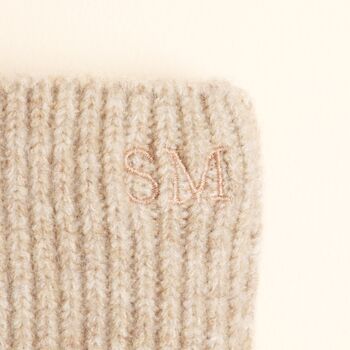 Personalised Initial Knitted Hand Warmers, 4 of 5
