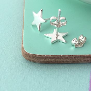 Silver Star Earrings, 2 of 4