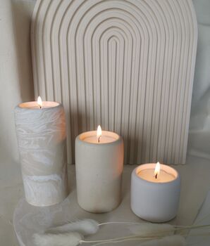 Pillar Candle Holders For Tealights With White Pot, 4 of 4