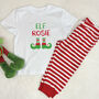 Kids Personalised Elf Christmas Pyjamas, thumbnail 2 of 2