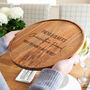 Personalised Charcuterie Board Round Acacia Wood, thumbnail 1 of 5