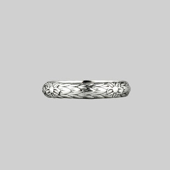 Engraved Forget Me Not Posie Ring, 7 of 7