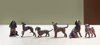 Miniature Bronze Pug Sculpture 8th Anniversary Gift, 2 of 11