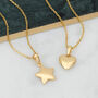 Silver Or Gold Plated Heart Or Star Charm Necklace, thumbnail 2 of 5