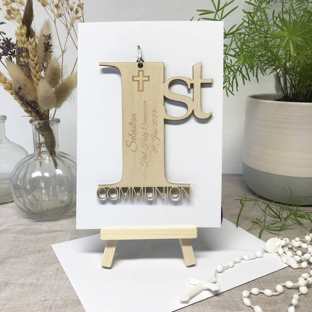 Personalised First Holy Communion Card, 1 of 12