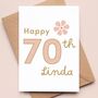 Personalised Flower Birthday Card 40th, 50th, 60th, 70th, 80th, 90th Mum, Daughter, Sister, Grandmother, thumbnail 3 of 6