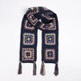 Granny Annie Squares Scarf Crochet Kit Moody Blues, thumbnail 2 of 8