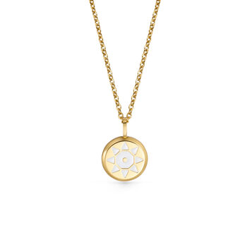 White Solis Aqua Blue Glowing Pendant Necklace With Uv Keyring Torch, 3 of 10